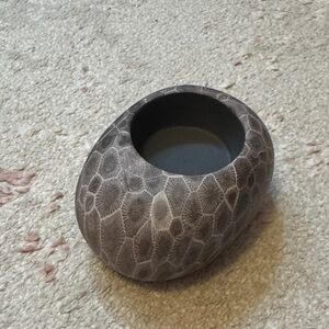 Petoskey Stone Candle Holder